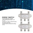 thumbnail image 3 of Interruptor Diseqc 1.0, Interruptor de Señal Satelital Con Platado Ni 950 A 2400MHz 2pcs para lnb, 3 of 7