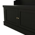 thumbnail image 7 of 4-in-1 Hall Tree with Storage Shoe Bench, Narrow Large Wooden Cabinet for Entryway Hallway Front Door Entrance Mudroom Corner Home Organizer Furniture, 7 of 7