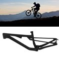 thumbnail image 1 of Carbon Fiber Mountain Bike Frame 17in 29ER Full Suspension Shock Absorption Bike Frame for Riding, 1 of 14