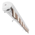 thumbnail image 5 of Awntech 16 Ft Key West Manual Heavy Duty Patio Retractable Awning with Cassette (192in x 9.38in x 120in), Brown/Tan/Terracotta Multi, 5 of 6
