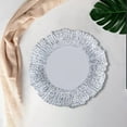 thumbnail image 3 of Láminas de Vidrio Decorativas Plato Redondo Bandeja para Servir Tablescape Party Christmas Sartenes Bandeja de Servicio Reutilizable para Postre Ensal Plata 27cm Macarena Plato de hornear, 3 of 8