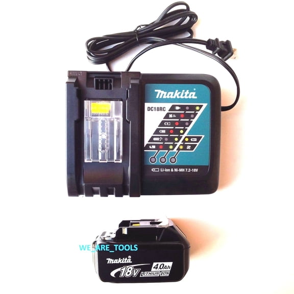 (1) NEW Makita BL1840B 18V GENUINE Battery 4.0 AH, 1) DC18RC Charger 18 Volt LXT