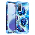 thumbnail image 2 of Casetego for Samsung Galaxy S20 FE 5G Case,Three Layer Heavy Duty Shockproof Protection Hard Plastic Bumper +Soft Silicone Rubber Protective Case,Blue Rose, 2 of 7