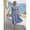 Navy Blue, variant on Womens Blue Casual Ruched Waist Pleated Round Neck Vacation Dress