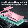 thumbnail image 6 of for Google Pixel 8a, Luxury Sliding Camera Cover Soft TPU + Hard PC Shockproof Drop Protective Hybrid Stylish Ultra Slim Frosted Anti-slip Grip Case for Google Pixel 8a, Rosegold, 6 of 7