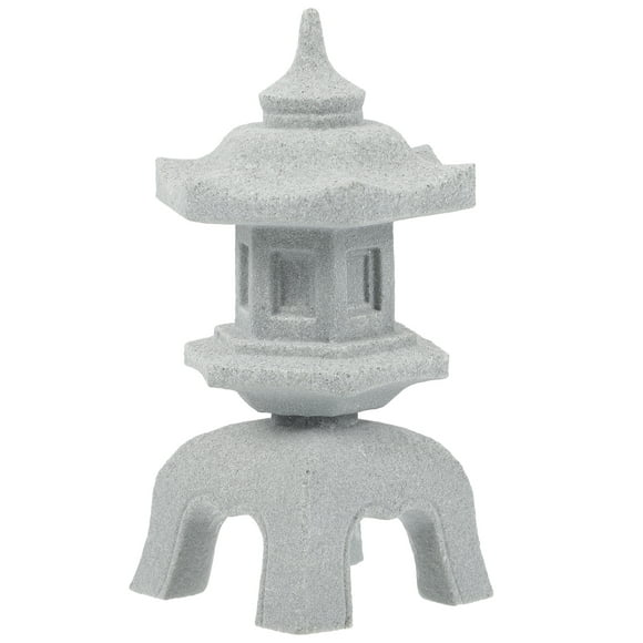 BRIGHTFUFU Ornamento en forma de lámpara de piedra Aquarium Aquarium Ornament Micro Landscape Decor for Fish Tank
