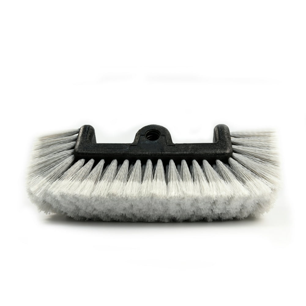 Carcarez 12" FlowThru Heavy Duty Car Wash Brush Head with Soft Bristle