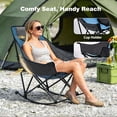 thumbnail image 7 of Sunnyfeel 2pk Heavy Duty Oversized Rocking Camping Chair, Foldable Portable Lawn Rocker with Side Pocket & Carry Bag for Outdoor, Picnic, Patio & Backyard, Blue, 7 of 7