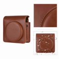 thumbnail image 4 of Portable Instant Camera Case Carry Bag PU Leather with Shoulder Strap Compatible with Fuji SQUARE SQ1 Instant Camera, 4 of 5