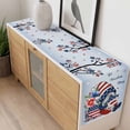 thumbnail image 4 of Independence Day Table Runner - 70 Inch Long, Kitchen Dining Table Runner Dresser Scarves, Red Blue Gnomes Usa Flag Star Tree Branch Farmhouse Decor for Coffee Tables Wedding Party Banquet, 4 of 8