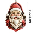 thumbnail image 3 of Lilixerw 2025 Resin Christmas Ornament,with Santa Claus Pattern,Funny Durable Festive Hanging Decor for Xmas Tree,Home Party Gifts, 3 of 4