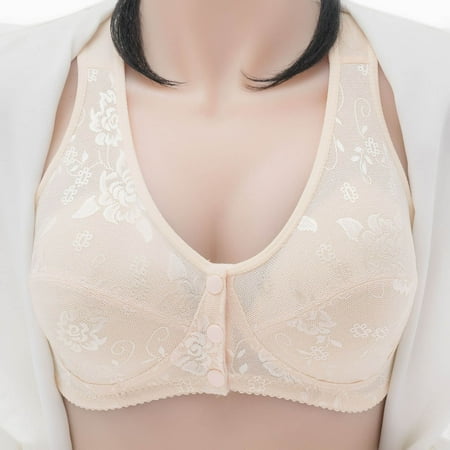 

Lopecy-Sta Woman s Fashion Bowknot Printing Comfortable Hollow Out Bra Underwear No Rims Bralettes for Women Everyday Bras Discount Clearance Khaki