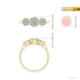 thumbnail image 4 of ANGARA Natural 0.26 Ct. Diamond Side Stone Ring in 14K Yellow Gold for Women (Ring Size: 3.5), 4 of 9