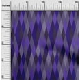 thumbnail image 1 of oneOone Polyester Lycra Purplish Blue Fabric Argyle Check Sewing Material Print Fabric By The Yard 56 Inch Wide, 1 of 4