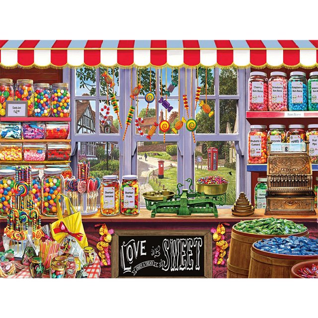 Cuadros Decorativos Pintura de diamantes 5D tienda de dulces DIY Kit de taladro redondo completo decoración del hogar de diamantes de imitación Ehuebsd Nuevos Originales