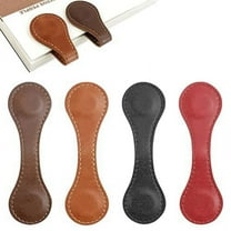 Magnetic Bookmark, 4Pcs Personalized Leather Retro Bookmark Page Markers Book Lovers Gift
