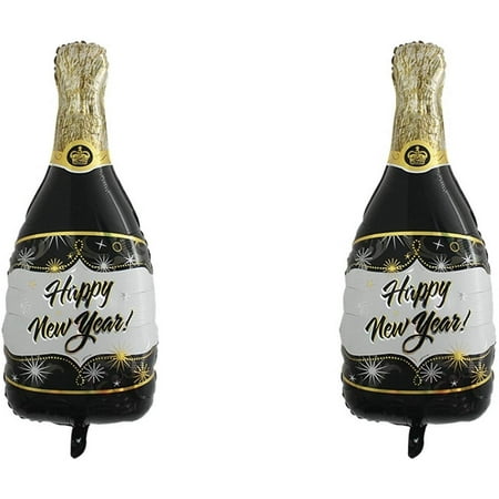 HTOOQ 4 Pcs Bouteille de Champagne et Gobelet à Vin Ballons en