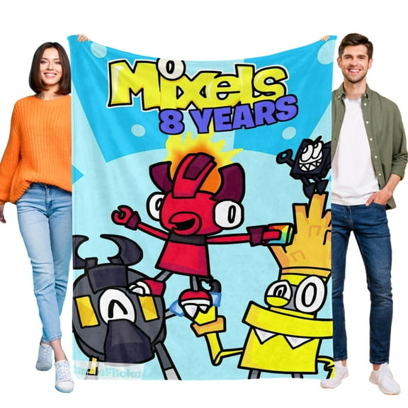 mixels Throw Blanket Gifts for Fans Lover Girls Boys Women Present Hoodie Him Bed 60"x80"
