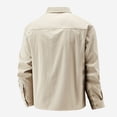 thumbnail image 4 of Men's Casual Stretchable Long Sleeve Button Up Shirt for Outdoor Hiking Daily Wear Comfortable Breathable Solid Color Big Size Mens Summer Lightweight Pullover Tee Shirts, 4 of 8