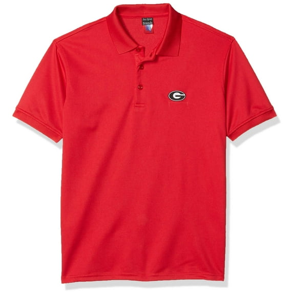 Georgia Brand New Short-Sleeve Polo Shirt Cotton/Poly Blend(Small), Official Bulldogs Logo/Colors, Embroidered Logo
