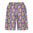 thumbnail image 5 of Dovford Swimming Shorts for Men Swimsuit Board Shorts Pineapple Print with Pockets Regular Fit Pull-on Drawstring Nylon Board Shorts, 5 of 5