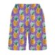thumbnail image 5 of Puntoco pantalones cortos de verano para mujer, moda 2024, estampado de llama para hombre, pantalones cortos informales de playa con dibujo de fruta hawaiana especial, 5 of 5