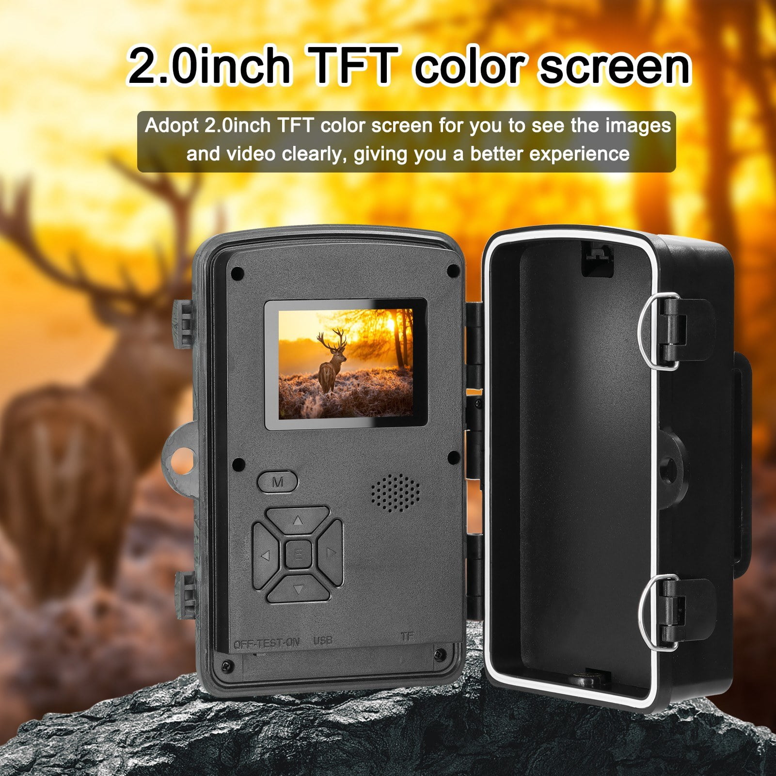 16MP 1080P Outdoor Trail Camera for Wildlife Observation