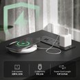 thumbnail image 4 of HOMCOM End Table with Charging Station USB Ports Side Table with Storage, 4 of 10
