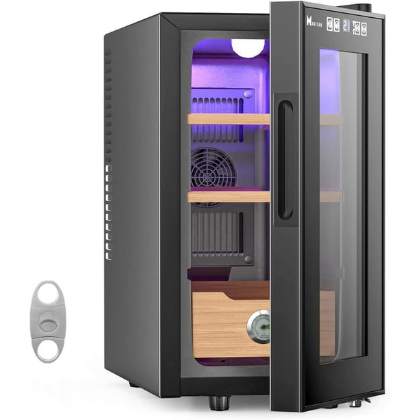 Kingchii Cigar Humidors Electric with Digital Hygrometer, Cigar