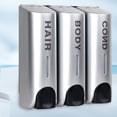thumbnail image 2 of Dispensador Jabón Pared Caja Desinfectante Manos para Hotel Caja Champú Con Prensa Manual (plata) 51 Plata Inglés Tres Cabezas, 2 of 6