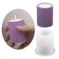 thumbnail image 2 of Striped Cylinder Candle Holder Molds for Making Tealight Holder Candle Holder Candlestick Home Decorations DIY Art Craft M, 2 of 4