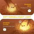 thumbnail image 2 of Led Cute Bean Duck Night Light With Touch Sensor Rechargeable Table Lamp Bedside Lamp For Bedroom Living Room, 2 of 7