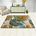 thumbnail image 2 of XMXT Non-Slip Area Rug, Yellow Tropical Jungle Print Polyester Rugs for Living Room, 72 x 48 inches Multicolor, 2 of 9