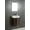Black Walnut, variant on Fine Fixtures  Compacto Black Walnut Wall Mount Single Bathroom Vanity with Vitreous China Sink and Mirror White Straight Grain