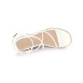 thumbnail image 4 of BLISSFUL STEP Sandales Compensées à Brides pour Femmes Espadrilles à Talon Compensé Blanc 7, 4 of 6