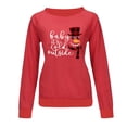 thumbnail image 4 of Pntutb - Sudadera de manga larga con estampado de Navidad y cuello redondo para mujer, blusa informal, tops Pntutb Pntutb-841, 4 of 4