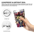 thumbnail image 5 of Yu-Gi-Oh Anime Thermos Cup Portable Insulated Water Bottles 12OZ Conical Thermos With Straw Unisex Stainless Steel Coffee Mug, 5 of 6