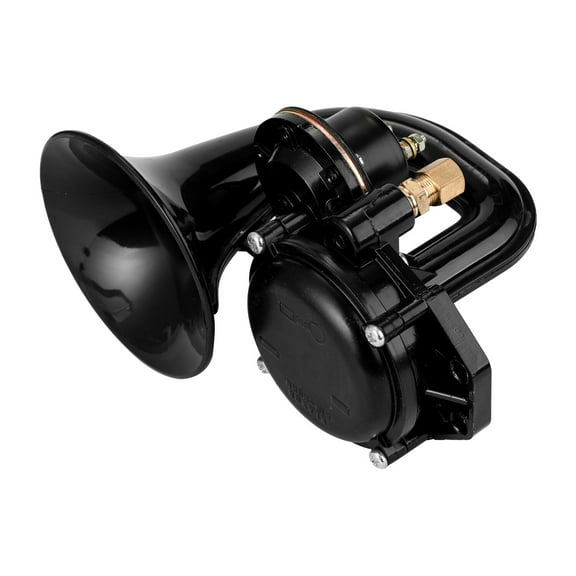 AREALER Truck 135db Loud Air Horn 12/24V SuperLoud Trumpet Air Horn with Electric Valve Flat for Auto Vehicle Trucks