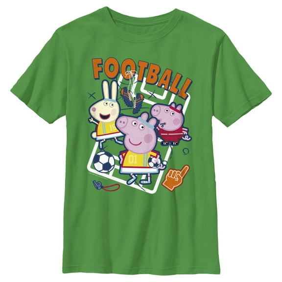 Boy's Peppa Pig Football Players Graphic T-Shirt