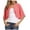 Pink, variant on Green Cardigans for Women Chiffon Crop Short Sleeve Mesh Solid Chiffon Summer Cardigans Women Sweater XL