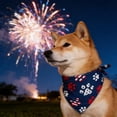 thumbnail image 6 of Patriotic 4th of July Dog Bandana, American Flag Dog Bandanas Triangle Bibs Scarf for Medium and Small Dogs, 6 of 6