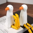 thumbnail image 3 of Gaviota de Patas Largas, Adornos de Madera Tallados A Mano, Muñeca de Madera Tallada con , Decoración de Mesa, Regalo, 3 of 5