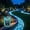 Blue, variant on 400Pcs Orange Glow-in-the-Dark Garden Stones, Luminous Pebbles Solar Powered Glowings Rocks for Walkways, Landscaping, Planters and Fish Tank Decor Outdoor Night Guide Decoration