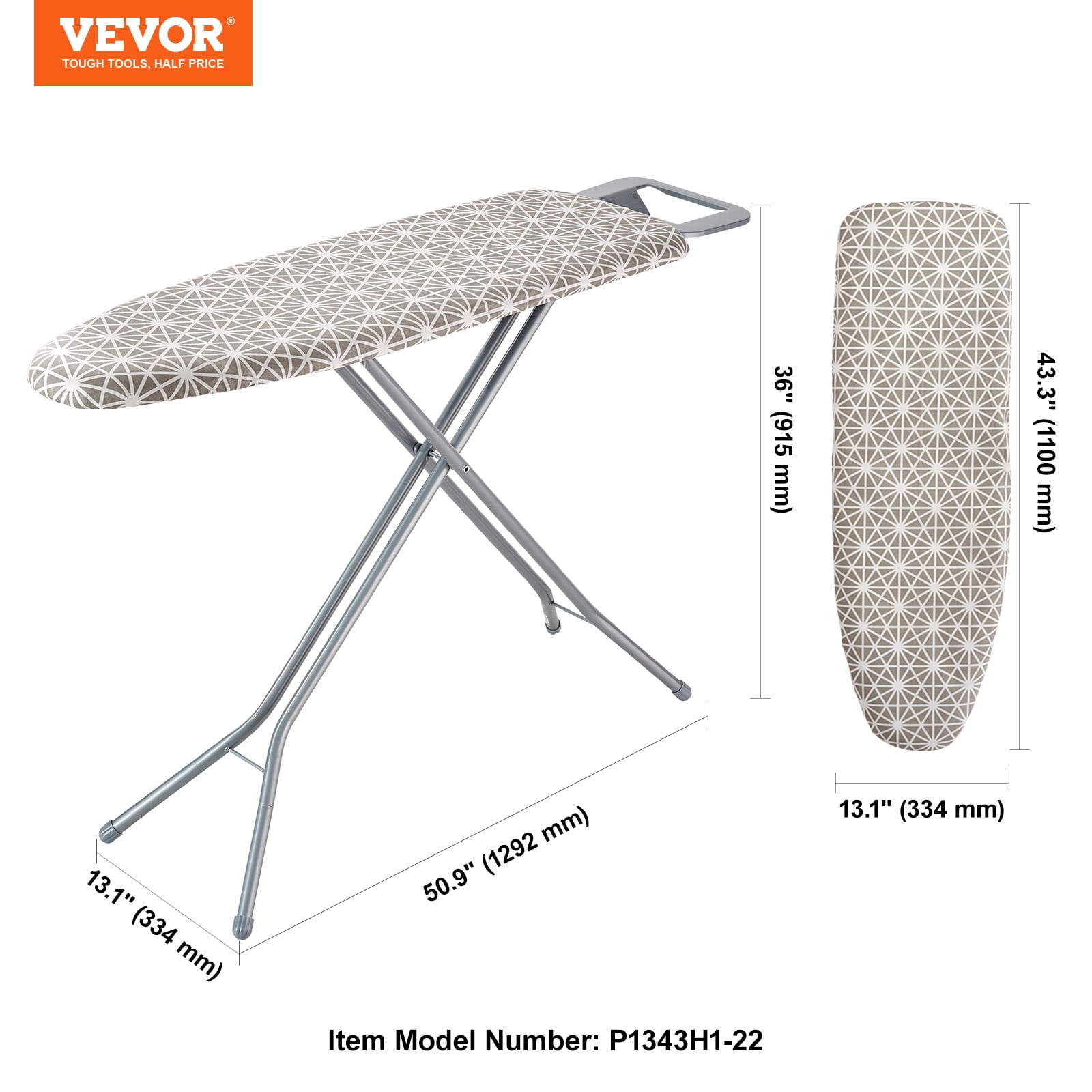 BENTISM Tabletop Ironing Board 23.4 x 14.4, Small Iron Board with Heat  Resistant Cover and 100% Cotton Cover, Mini Ironing Board with 7mm  Thickened