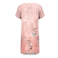 thumbnail image 4 of CENGNIAN Womens Plus Size Sun Dress on Casual Loose Summer Printed Short Sleeve Dress Beach Sundress Dresses, 4 of 5