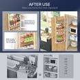 thumbnail image 2 of SUNALLY Over The Door Pantry Organizer, 6-Tier Pantry Organization and Storage, Metal Hanging Spice Rack for Kitchen, Laundry, Bathroom, Back of Door Seasoning Rack 6 Baskets, White, 2 of 7