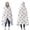 White Cartoon Pink, variant on Wearable Blanket,White Cartoon Colorful Unicorn Pattern Hooded Wearable Flannel Blanket for Adults & Teens,Winter Poncho Shawl Wrap Cape Cozy Anti-Pill,60"x80"