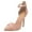 Pink, variant on FSJ Women Fashion Strappy Pointed Closed Toe Ankle Buckle Strap D'Orsay Stiletto High Heels Sandals Pumps Party Wedding Shoes Size 10.5 Fushia