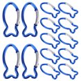 thumbnail image 1 of 15Pcs Camping Buckle Fish Shape Snap Buckles Hook Clips Spring Hanging Buckles Outdoor Clips, 1 of 8