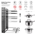 thumbnail image 3 of Mastertop Adjustable Pot Rack Organizer for Cabinet,8 Tiers Pots and Pans Organizer for Kitchen Organization & Storage, 3 of 7